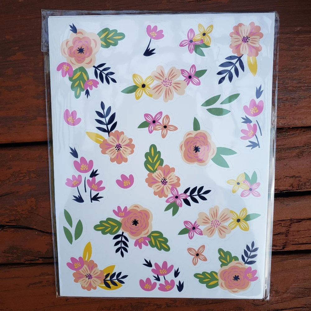 SM&CO Daily Planner With Floral Design (Paperback and Spiral Bound) + STICKERS